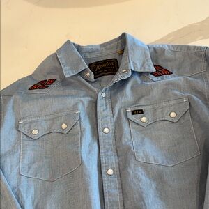 Denim Western Shirt - Blue